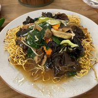 Crispy noodles  at Green Gourmet in St Leonards