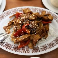 Bbq mock meat at Green Gourmet in St Leonards