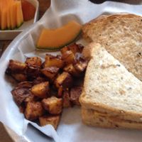 vegan grilled cheese at LFK in Portland