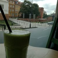 Green smoothie at Organic Coffee Stare Miasto in Warsaw