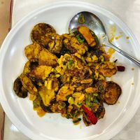 Recommend: mushroom kkanpunggi (spicy garlic fried “chicken”) - not that spicy  at Shindongyang - 신동양반점 in Seoul