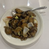 Sweat and sour mushrooms 탕수버서ㅅ  at Shindongyang - 신동양반점 in Seoul