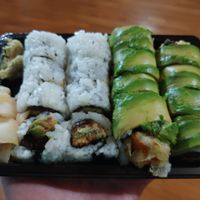 Sushi: Altenderfer Roll Left, Sweetie Pie Roll Right at Heiwa Shokudo in Asheville