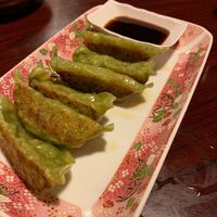 Vegetable gyoza at Heiwa Shokudo in Asheville