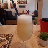 Hot lemonade with ginger at RedBread in Belgrade