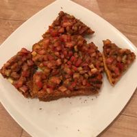 Bruschetta with tomato and basil at RedBread in Belgrade