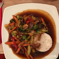 Teriyaki rice at RedBread in Belgrade