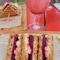 Apple/pear/raspberry juice at RedBread in Belgrade