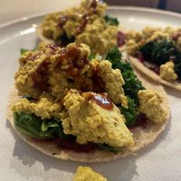 Awful tofu tacos  at Hot Numbers Coffee - Gwydir St in Cambridge