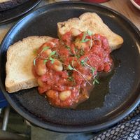 Gf vegan cowboy beans & toast   at Hot Numbers Coffee - Gwydir St in Cambridge