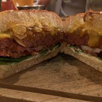 Vegan burger  at RizRaz - Kompagnistraede in Copenhagen