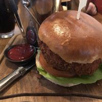 Veggie burger at RizRaz - Kompagnistraede in Copenhagen