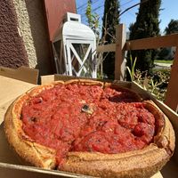 Vegan Spinach and Mushroom  at Zachary's Chicago Pizza - Rockridge in Oakland