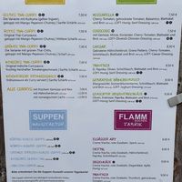 Menu (July 2020) at LOFT Carlsplatz in Dusseldorf