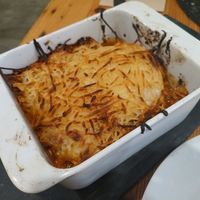 Lasagna at A Factoria Verde in A Coruna
