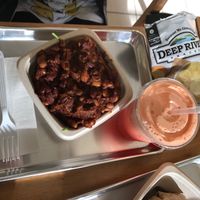 Chili bowl with strawberry lemonade  at Plant Wise in Dix Hills