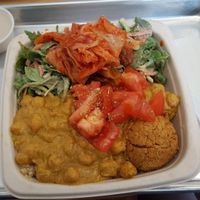 Combo 1 (half masala bowl + half Thai chi noodle salad) at Plant Wise in Dix Hills