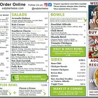 I didn't take pictures of the food so here's the menu at Plant Wise in Dix Hills