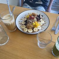 Buckwheat pancakes  at Wild Thyme Cafe in Bright