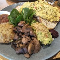 Big vegan brekky at Wild Thyme Cafe in Bright