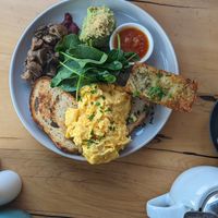 Big Breakfast with Scrambled Eggs (Vegetarian) at Wild Thyme Cafe in Bright