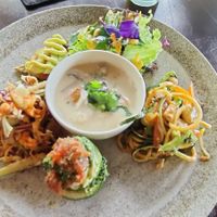 Chef sampler plate at Moksa in Ubud