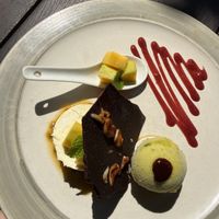 Choc passion fruit panna cotta sampler   at Moksa in Ubud