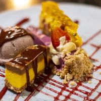 Selection of desserts (all delicious) at Moksa in Ubud