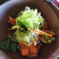 One of their healthy bowls - delicious! Especially the eggplant! at Moksa in Ubud