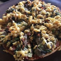 Cassava Bass Pizza at Moksa in Ubud