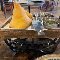 Vegan Samosas  at Mukka in Fitzroy