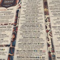 Street Food Menu  at Mukka in Fitzroy