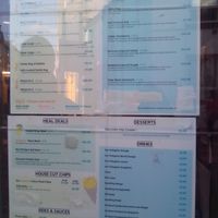 Menu at The Gourmet Offensive in Galway