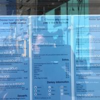 Menu at The Gourmet Offensive in Galway