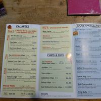 Menu at The Gourmet Offensive in Galway
