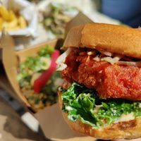 The Arancini burger (a must-try - very different from other burgers in Galway😍 ) at The Gourmet Offensive in Galway