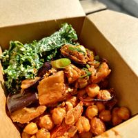 Mixed salad made because I saw a picture on HappyCow and they made it for me 😍. The aubergine was incredible at The Gourmet Offensive in Galway