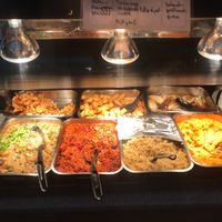 The hot buffet at Komkommertijd in Ghent