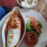 Vegan burrito at The Black Horse in Endon