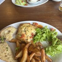 I had already stated eating my lasagne and garlic bread, portion was bigger!!   at The Black Horse in Endon