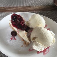 Vegan cheesecake  at The Black Horse in Endon