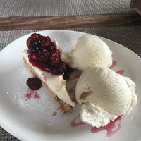 Vegan cheesecake and ice cream! Next level awesome!  at The Black Horse in Endon