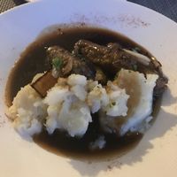Sausages and mash at The Black Horse in Endon