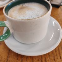 Oat milk latte at Moel Siabod Cafe in Betws-y-coed