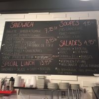 Menu at Baguette & Chocolat in Quebec