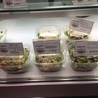 couscous, bulgur and edemame salads at Baguette & Chocolat in Quebec