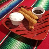 Churros with coconut cream at Montezuma's in Crows Nest