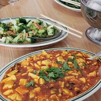 tofu vegtable at Lanmadaw Vegetarian Restaurant in Yangon