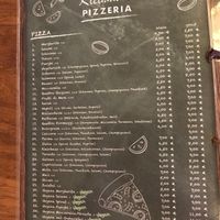 Menu at Pizzeria Kleinhaus in Dusseldorf