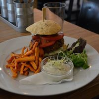 Latin burger with hot jalapenos you are warned  at Pastva in Prague